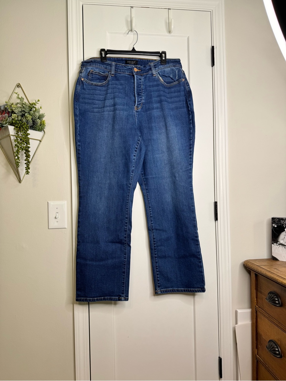 Judy Blue Dad Jean Straight Leg Jeans